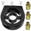 Oil Filter Cooler Sandwich Plate Adapter Universal Oil Sensor Connector M18 M20 M22 3/4 With Connectors