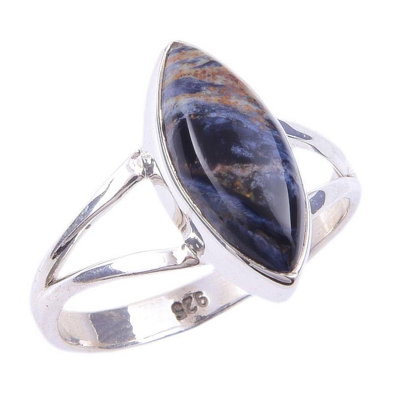 Natural Pietersite Gemstone Handmade 925 Solid Sterling Silver Ring Size 6 F2h70