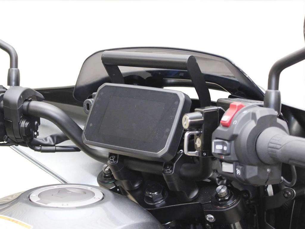 Kijima Rebel Motorcycle Parts Handlebar Mount Bar Stay Steel Matte Black 1100/T 25y- 22.2mm 204-0715