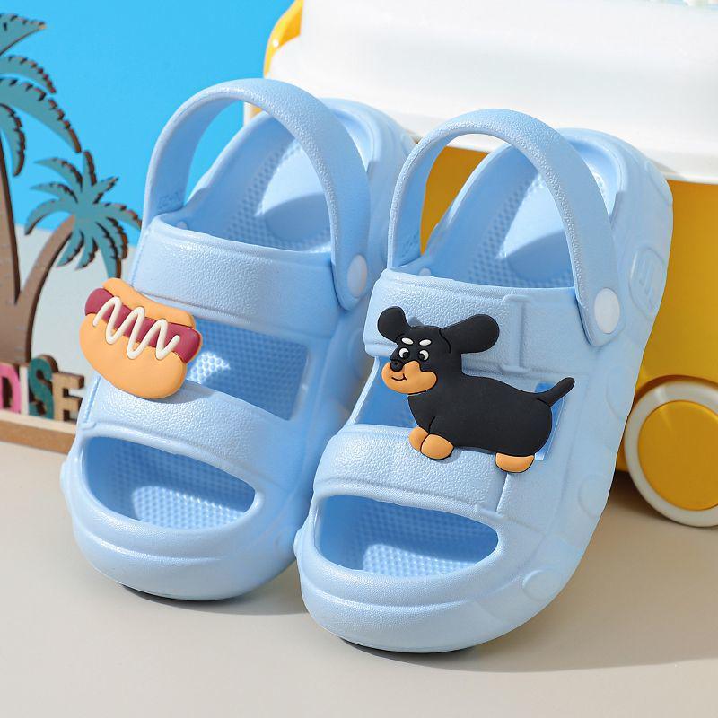 Boys' Non-Slip EVA Indoor-Outdoor Summer Slippers for Toddlers & Babies - Soft Sole, Anti-Collision, Wearable Sandals