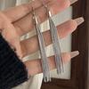 925 Sterling Silber Vintage Ohrringe Für Damen Trendig Einfach Lange Quaste Ohrring Schmuck Allergievorbeugend Partyzubehör