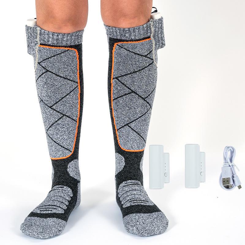 Adjustable Temperature Heated Socks with 3.7V Lithium Battery for Men and Women