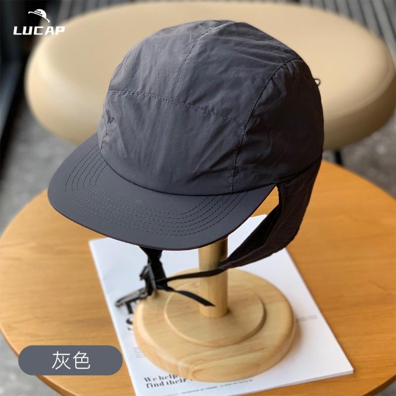 

Осень и зима хлопок теплая сумка защита головы и ушей жесткий козырек простая мода пилотка зимняя шапка one size fits all