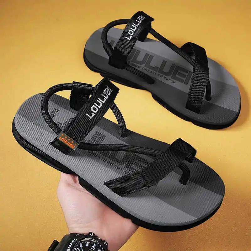 Fashion Does Not Slip Backless Sandals Men Bath Shoes Men's Slippers Home Sneakers Sports High End Pretty Team Losfers Comfortable