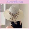Sun Protection Hat For Women With Wide Brim And Butterfly Bow Summer Beach Beachwear