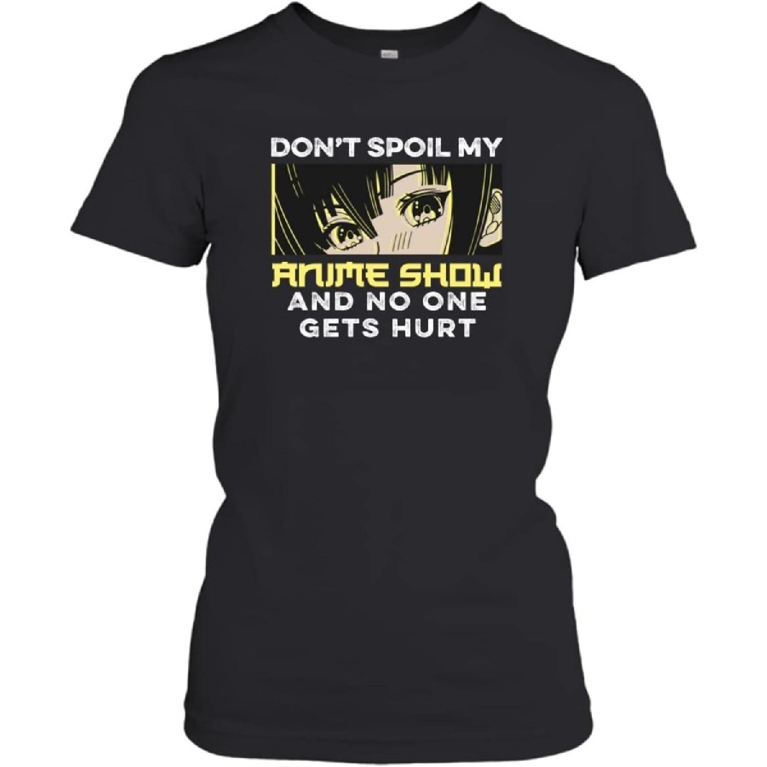 Anime Eyes for Teens Girls Boys Anime Girl Anime Show Fans Women s T-Shirt (Black;S) S