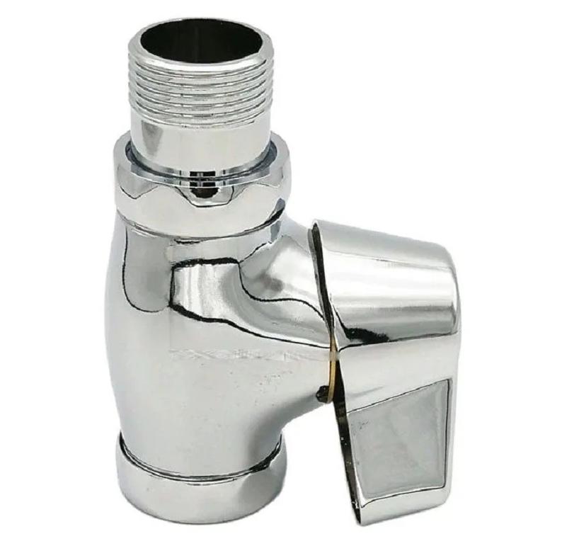 Hand-twist Type Quick-opening Urinal Flush Valve 3/4" 1 Inch Toilet Hand-pressed Flush Valve Copper Manual