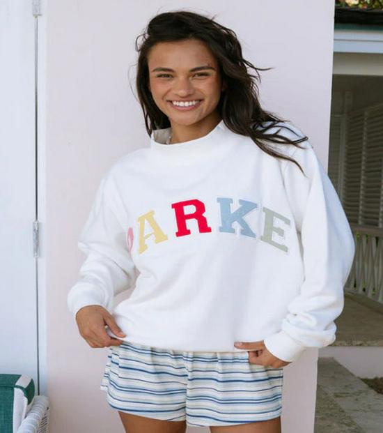 Women's Casual Embroidered Long Sleeve Sweatshirt Hoodie
