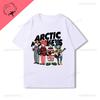Arctic Monkeys T-Shirt Doppelseitiger Druck Shirt Rundhalsausschnitt Lässig Streetwear Allmatch Alternative Rock Goth Y2k Kleidung