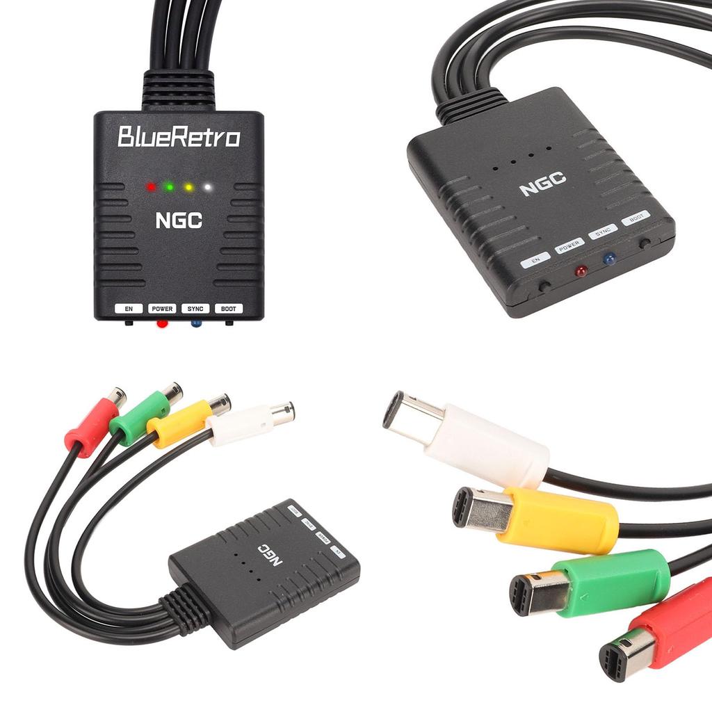 GameCube Bluetooth Wireless Grip Controller BlueRetro for GameCube 4 Bluetooth Compatible Xbox One Series U PS5 PS4 S/Xbox XS/Wii/Wii Pro/Switch