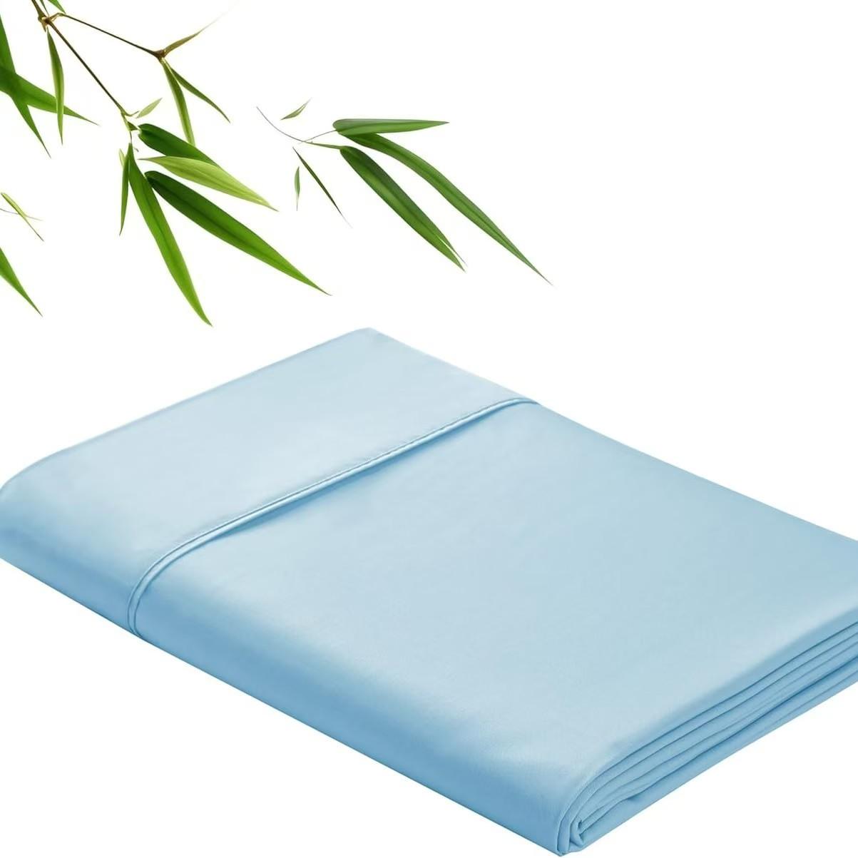 100% Bamboevezel Plat Laken Antibacterieel Koel Zomer Beddengoed Effen Voor Twin Queen King Enkel Dubbel Bed 160x245cm  1pcs
