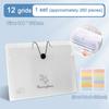 New 5/8/12 Grids A4 Document Bag Multi-Layer Waterproof File Folder Test Paper Storage Large Capacity Expanding Folder Students
