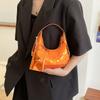 Stylish Minimalist Colorful Crescent Handbag Perfect For Spring And Summer Fashion