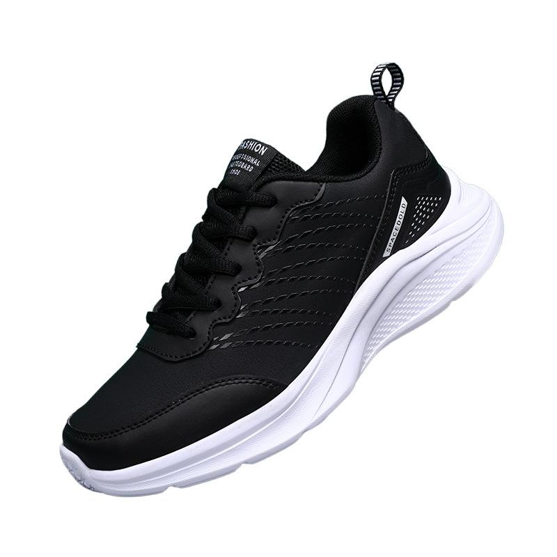 Autumn and winter new women's shoes leather waterproof casual sports shoes girls flat non-slip travel shoes large size running shoes