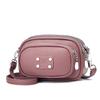 New textured bag solid color atmospheric shoulder bag messenger bag small square bag simple commuter bag women's bags