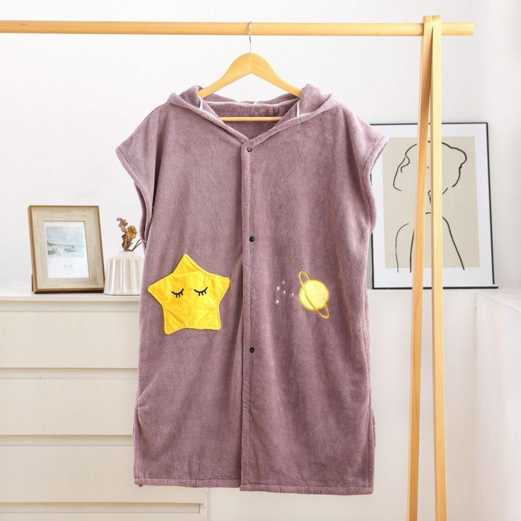 Women's Bath Towels for All Seasons Thickened and Quick Drying Adult Can Wear Bath Towels Pajamas