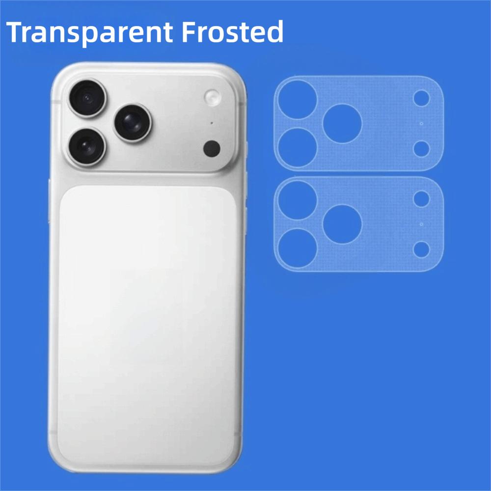2PCS Full Cover Lens Protector Anti Scratch Matte Frosted Lens Color Skin Sticker for iPhone 17 Pro Max 17Pro