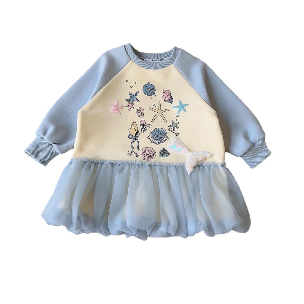 Neues Frühling/Herbst Baby Mädchen Langarm Cartoon Kleid - Stilvoll & Modisch (ACC009)