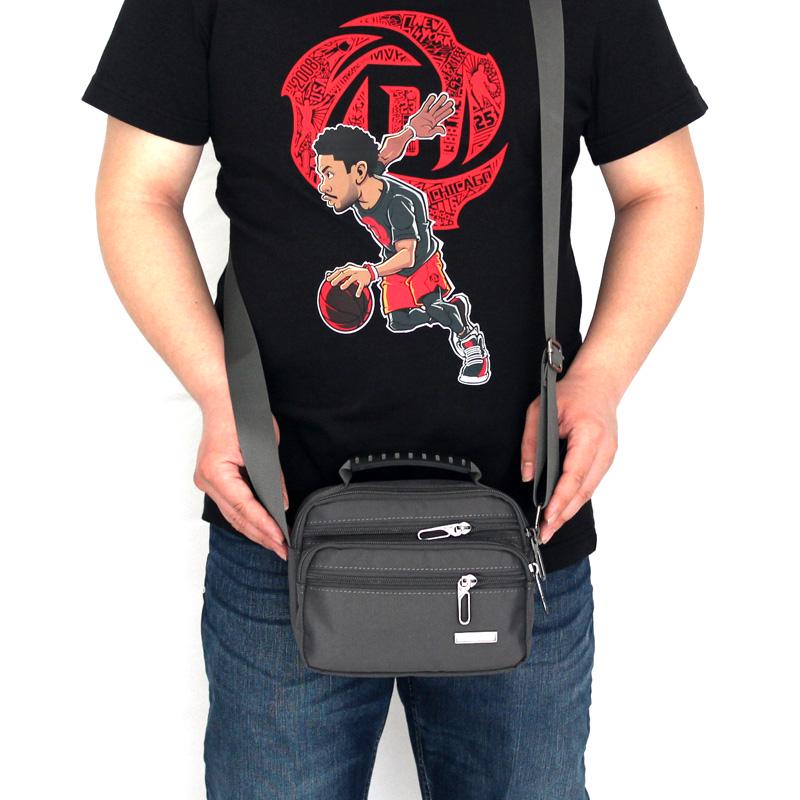 Men's Waterproof Oxford Canvas Crossbody Small Backpack - Korean Style