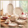 Pastoral Style Ceramic Tableware Soup Bowl Salad Bowl Dish Pasta Dessert Plates Dinnerware Dinnerware Table Decoration