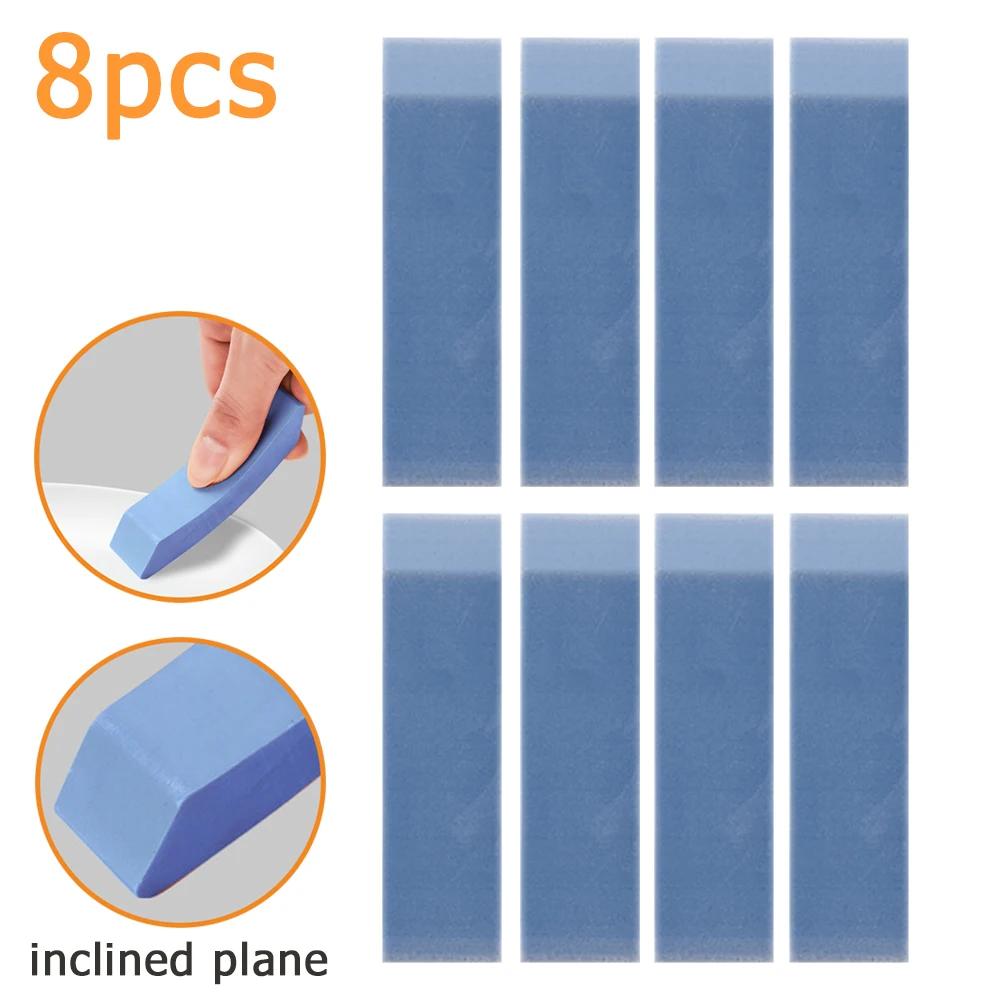 10pcs Easy Limescale Eraser Bathroom Glass Rust Remover Rubber Eraser Household Kitchen Cleaning Tools for Pot Scale Rust Brush