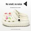 Women's Platform Clog Sandals: Non-Slip, Breathable, Wear-Resistant for Home & Beach