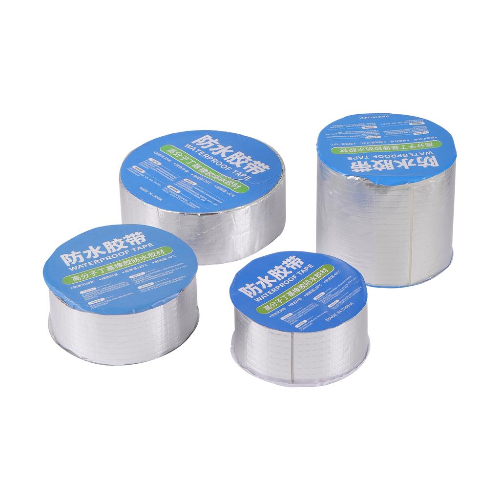Cinta Impermeable de Butilo Engrosada con Papel de Aluminio Cinta de Sellado Fuerte de Goma Stop Fugas en Tuberías de Agua de Jardín Impermeable para Exteriores Fuga
