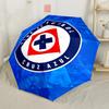 Cruz Azul Football Club Outdoor Automatic Umbrella Compact 8-Rib Lightweight Foldable Design for Outdoor Daily Use Compact Folding Umbrella