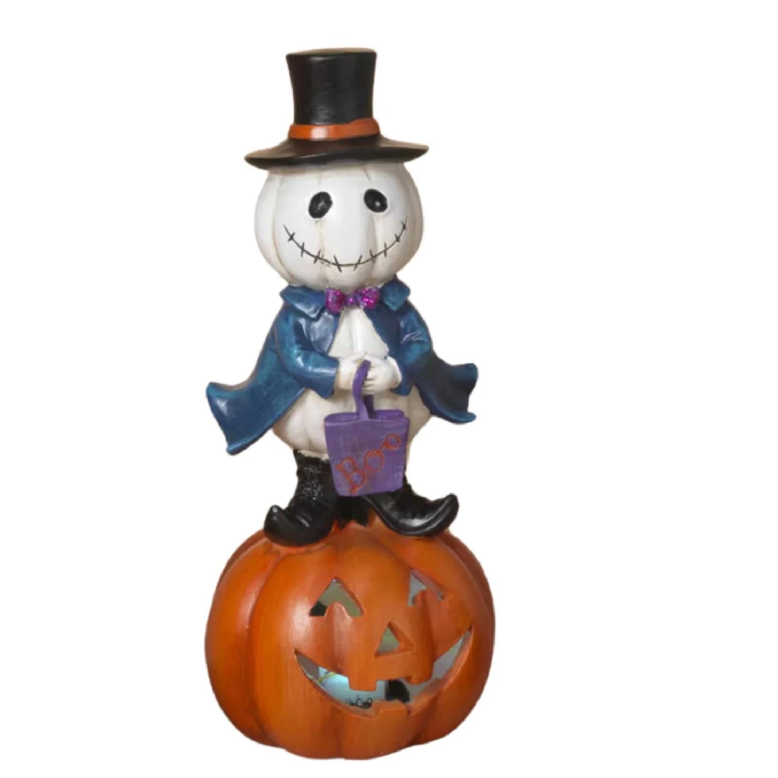 

Halloween Doll Pumpkin Resin Ornament One Size