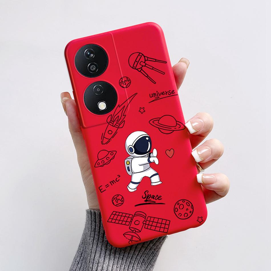 For Honor X7 X7a X7b Case Cute Astronaut Cartoon Cover Soft TPU Phone Case For Honor X7a X 7 a b HonorX7 HonorX7a HonorX7b Shell