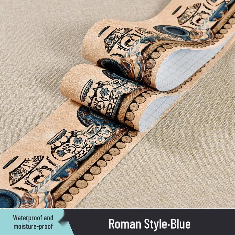 Plintă Decorativă Impermeabilă din PVC și Autocolante de Perete pentru Casă