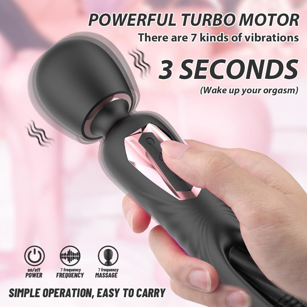 AV Stick Slap Tease Vibrator with 10 Frequency Snap and 7 Frequency Vibrator, Adult Female Masturbator