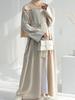 Elegant Embroidered Cardigan Robe Abaya Dress for Women - Dubai Turkey Middle East