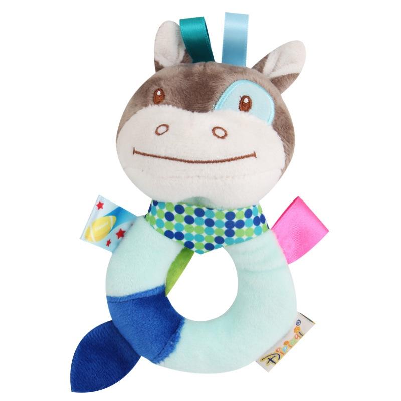 Baby Plüsch Runde Rassel 0-1-3 Jahre Altes Baby Handgegriffen Bettglocke Spielzeug