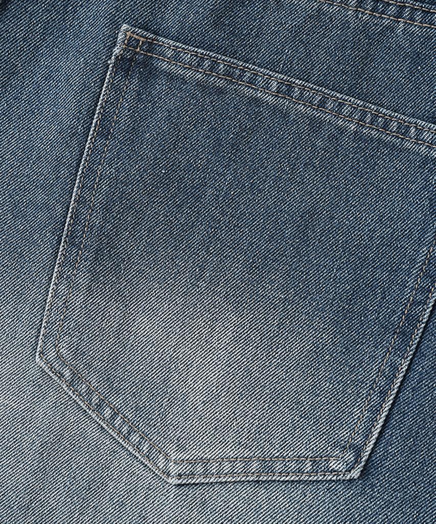 Descheuis Everyday Washed Bermuda Denim Pants Vintage Blue (Type B)