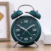 4 Inch Student Alarm Clock Metal Frame Silent Table Clock Twin Bell Loud Alarm Clock Bedroom