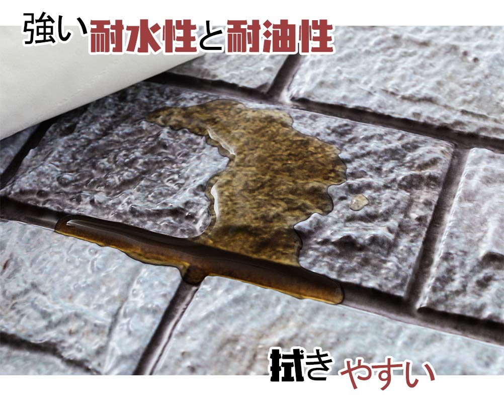 3D Brick Tile Wallpaper Stickers, Removable, 30cm x 30cm, 10-Pack, Waterproof, Heat Resistant, Renovation Sheet for Bathroom, Kitchen, Toilet, Texture