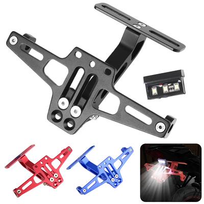 Akcesoria motocyklowe Uchwyt tylnego kierunkowskazu Uchwyt tablicy rejestracyjnej motocykla Uniwersalne światło LED Zestawy eliminatorów błotników aluminiowych CNC