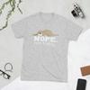 Novelty Nope Not Today Dog TShirts Unisex Round Collar Cotton T Shirts Short Sleeve Tee Shirt Plus Size Tops