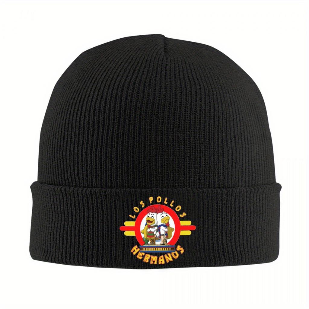 Los Pollos HerUnisexos Hat Autumn Winter Beanies Warm Breaking Bad Chicken Cap FeUnisex Unisex Acrylic Bonnet