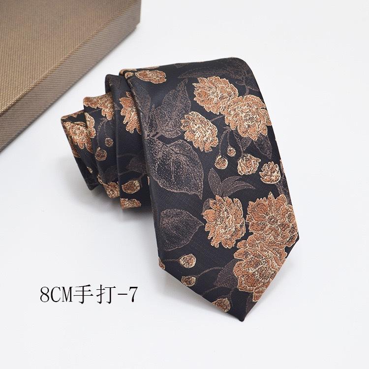 Formal Shirt Business Tie Wedding Banquet Men's Polyester Hand-tied Long Tie