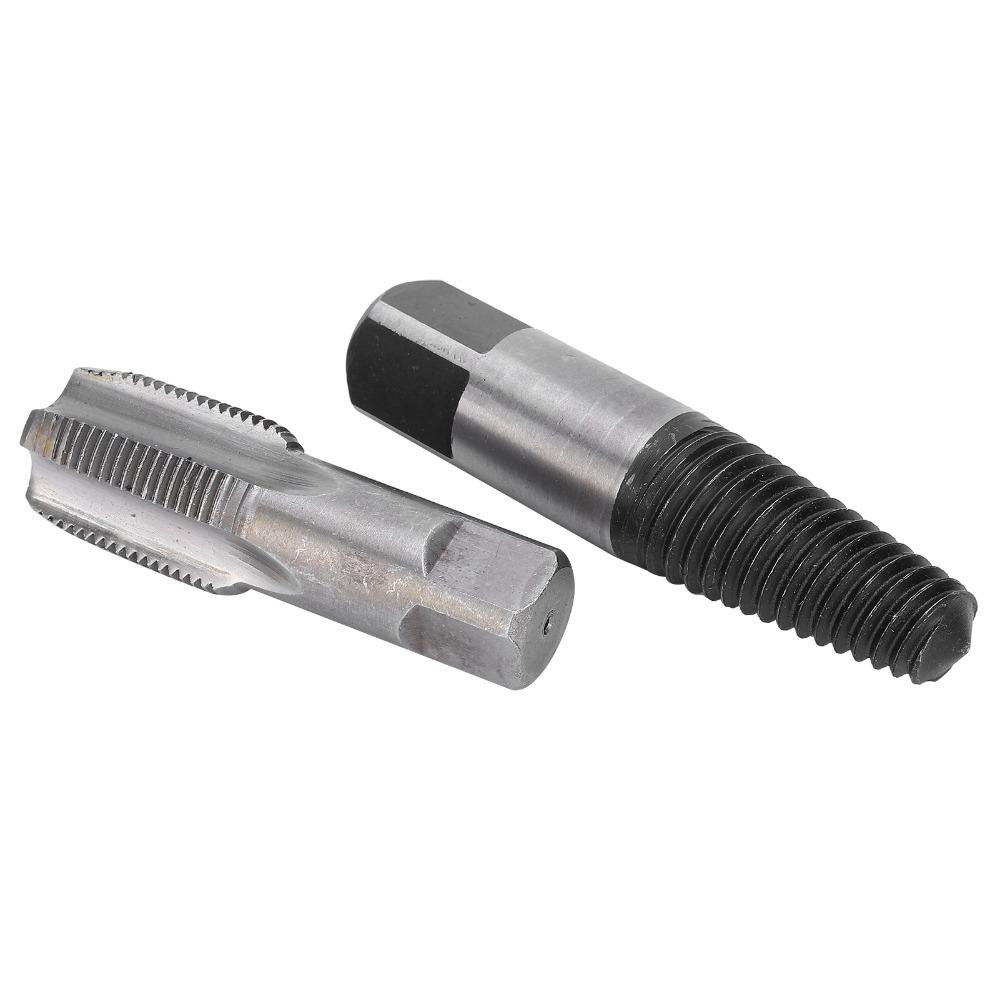 2pcs 3/4 Inch Size Broken Screw Remover Steel Material Pipe Extractor Tool Broken Screw Removal