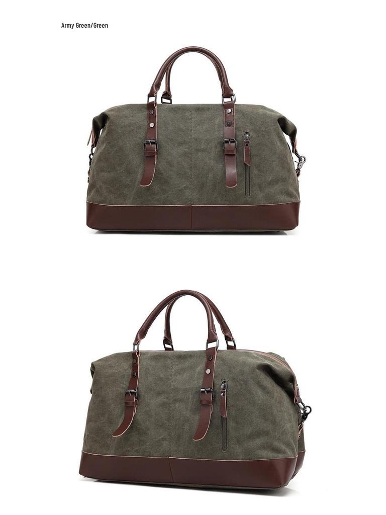 Stylowa Torba Podróżna Unisex Płócienna o Dużej Pojemności - 3 w 1: na Ramię, Crossbody i do Ręki