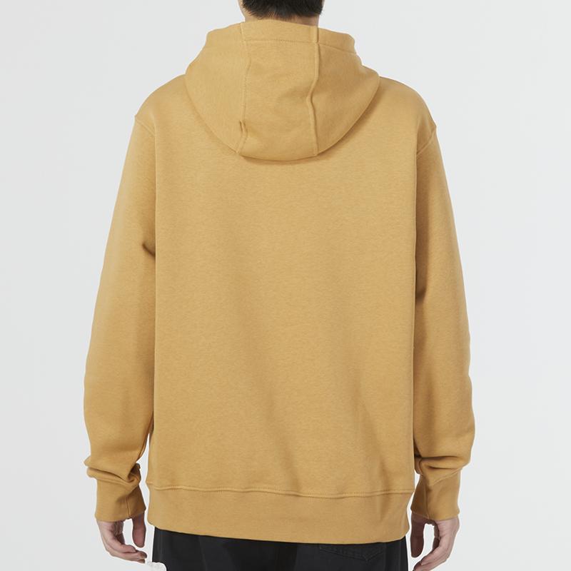 Nike Sportswear Hoodie With Printed Cafe Sole Logo Men Hoodies Yellow DX6513-722