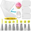 Nozzles for Cake Cream Pastry Decoration Accessories Tools and Baking Confectionery Bag Chef Set Sleeve Stainless Candy Kit Posh