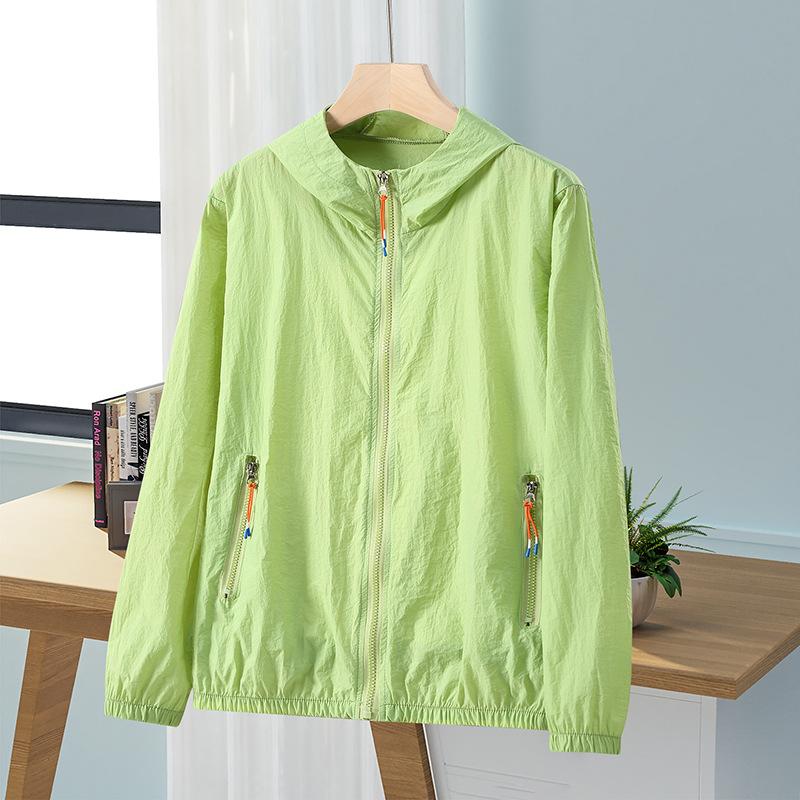 

Ветрозащитная, быстросохнущая, прочная, свободная, женская куртка, простая, красивая, с карманами на молнии, весенне-летняя одежда 7XL 5XL зелёный