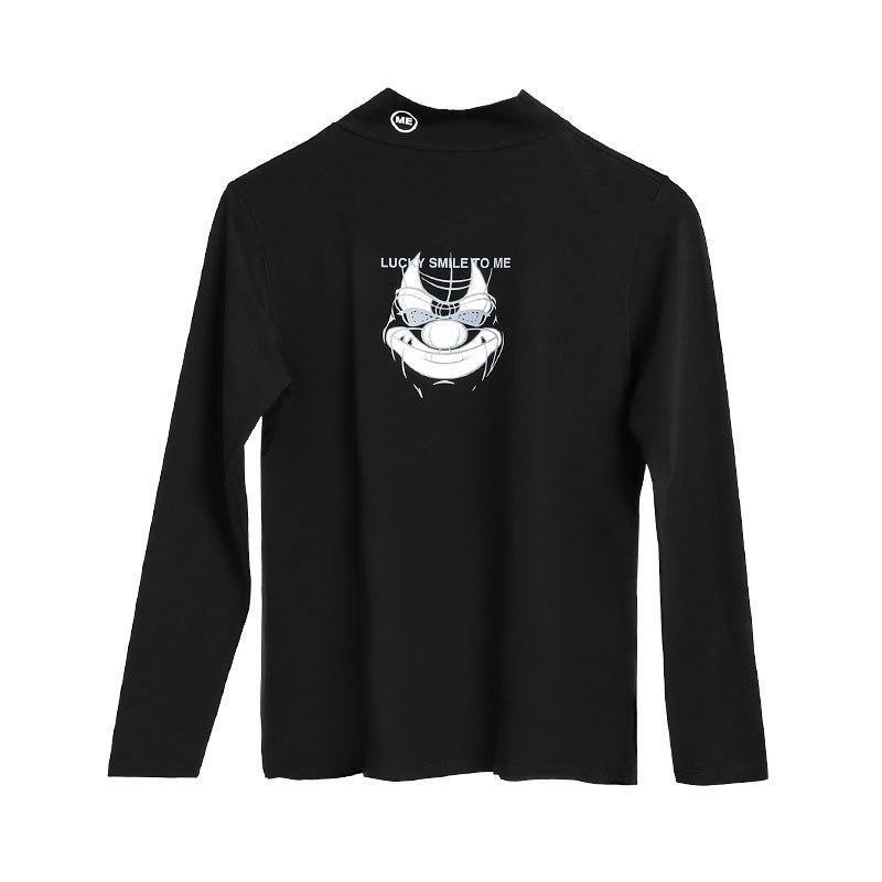 Men's Lightweight Cotton Turtleneck Base Layer, Breathable Long Sleeve for Young Men