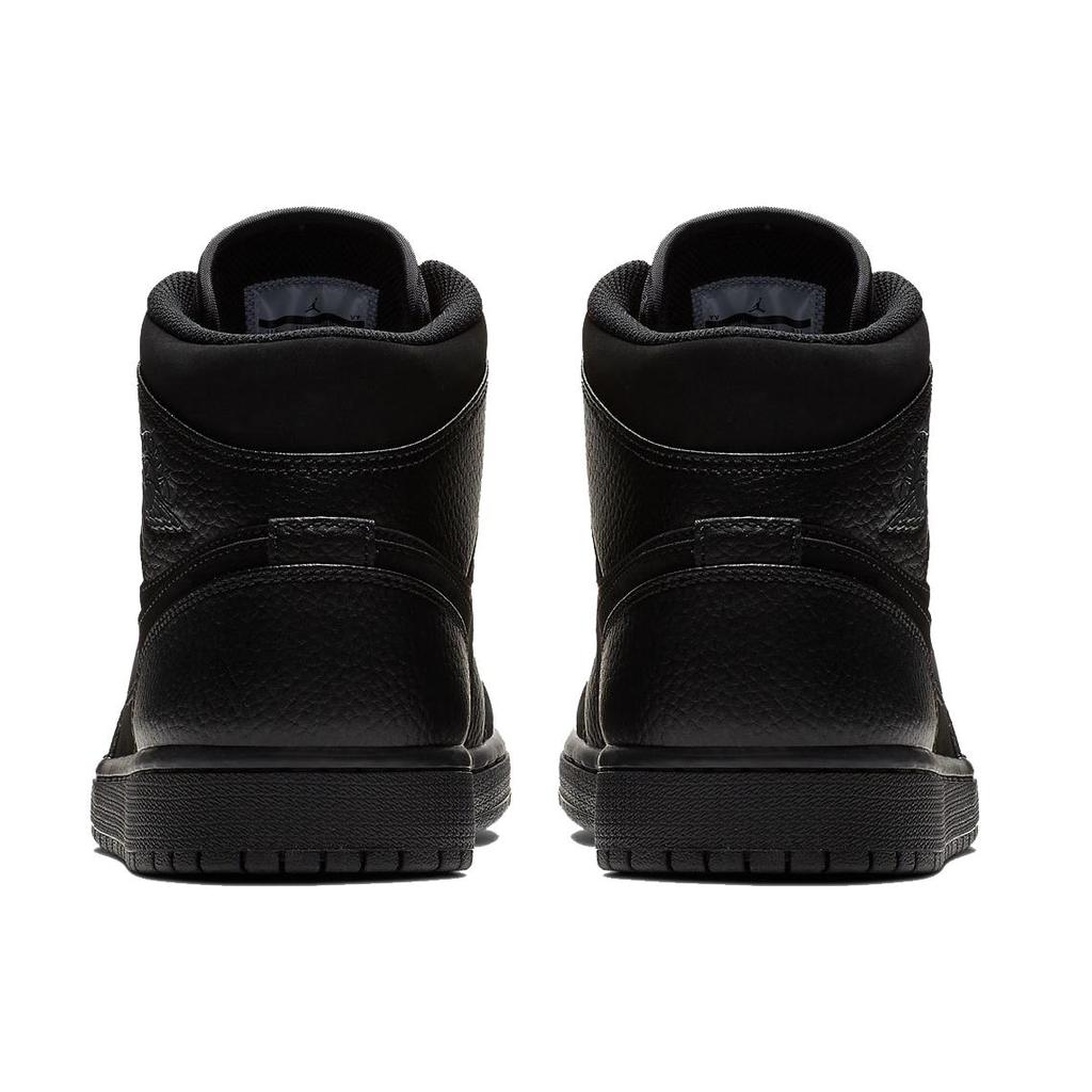 Jordan 1 Mid Black Dark Smoke Grey 554724-064