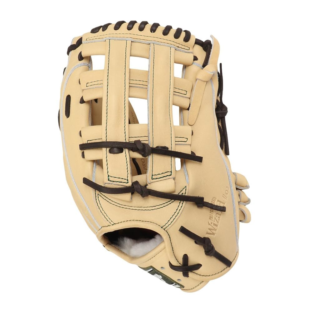 Rawlings Luva PRO PREFERRED Wizard Baseball Throw #02, Bola Dura, GH5FPW2B87MG, Luva de Campista Externo, Camelo, 12,25 polegadas, Destra