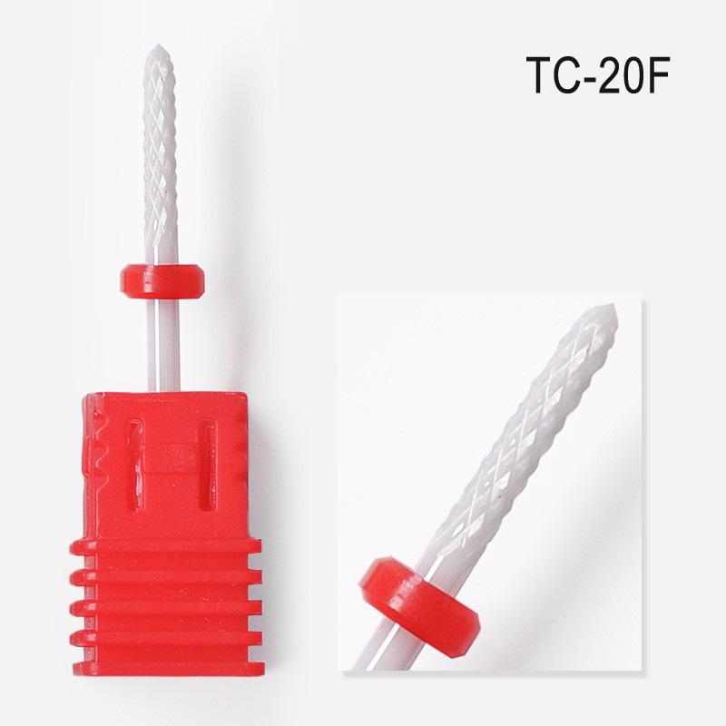 Ceramic Bullet-Shaped Nail Drill Bit for Nail and Dead Skin Removal